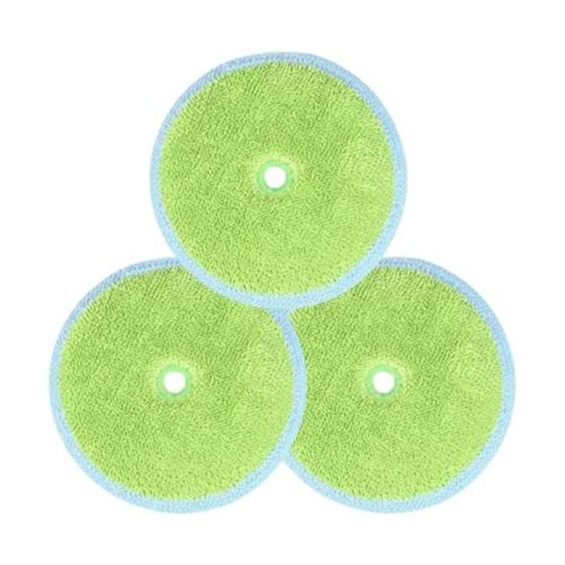 EVERYBOT Replacement Accessory of Three-Spin and Edge, Washable Microfiber Mop Pads for Robot (6pcs) - Image 1